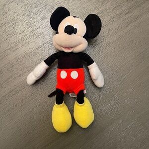 Mickey Mouse Plush Toy - Black, Red, Yellow